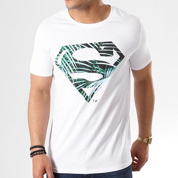 DC Comics - Camiseta Leaf Logo Blanco
