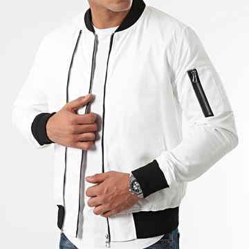 John H - Bomber Super Slim Fit G7515 Blanco