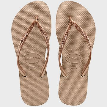 Havaianas - Chanclas de mujer Slim 4000030 Marrón claro