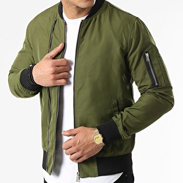 John H - Bomber Super Slim Fit G7515 Verde caqui