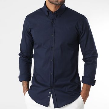 LBO - Slim Fit Camisa Manga Larga 293 Azul Marino