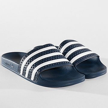 Adidas Originals - Zapatillas Adilette 288022 Adiblue Blanco
