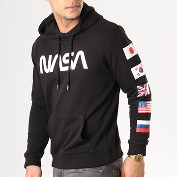 NASA - Sudadera Flags Negra