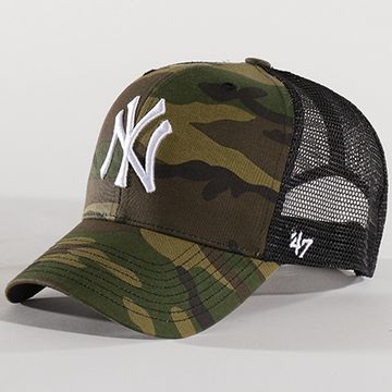 '47 Brand - MLB Trucker Cap New York Yankees MVP CBRAN17GWP Camuflaje Caqui Verde Negro