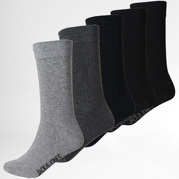 Jack And Jones - Juego De 5 Pares De Calcetines Jens Black Charcoal