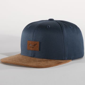 Reell Jeans - Snapback Cap Suede Navy Brown