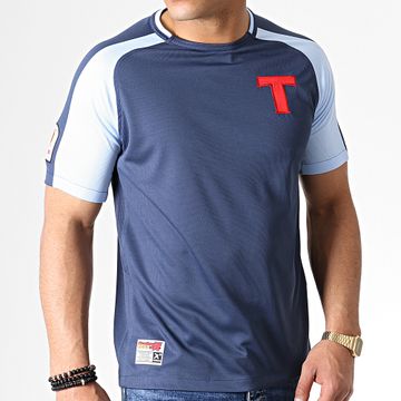 Okawa Sport - Camiseta De Rayas Oliva Y Tom Toho Azul Marino Azul Claro