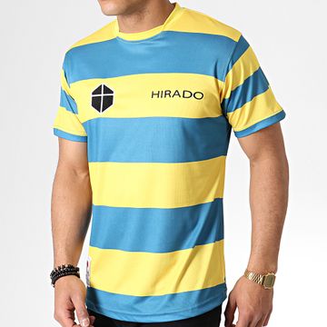 Okawa Sport - Jersey de rayas azul claro y amarillo de Olive And Tom Hirado