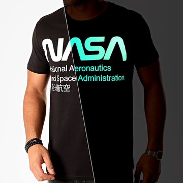 NASA - Camiseta Glow In The Dark Negra