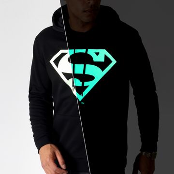 DC Comics - Sudadera con capucha Glow In The Dark Negra
