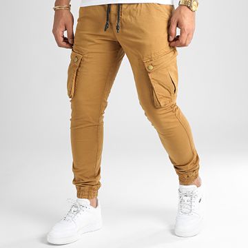 LBO - Pantalones Cargo Skinny Jumbo Camel