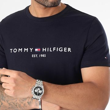 Tommy Hilfiger - Slim Core Tommy Logo 1465 Tee Shirt Azul Marino