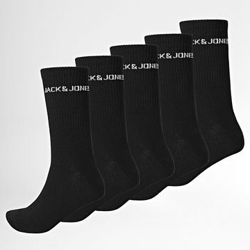 Jack And Jones - 5 Pares De Calcetines Basic Logo Negro