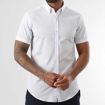 LBO - 972 Slim Fit Camisa Manga Corta Blanca