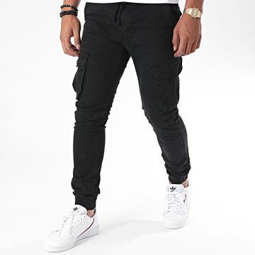 John H - XQ05 Pantalón Cargo Negro