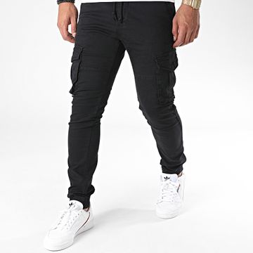 John H - XQ03 Pantalón Cargo Negro