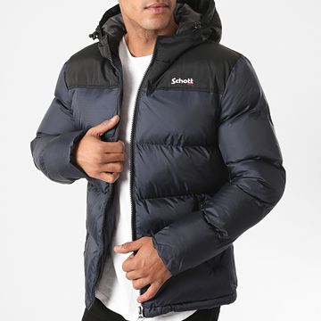 Schott NYC - Chaqueta con capucha Utah 2 Azul marino
