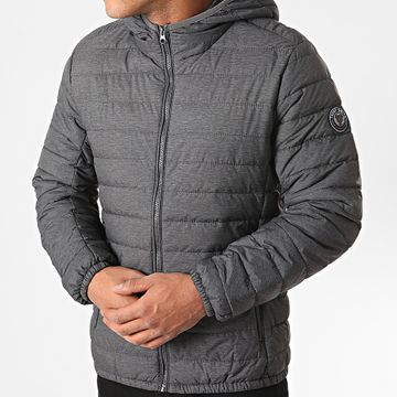 Teddy Smith - Abrigo con capucha Blighter Gris marengo