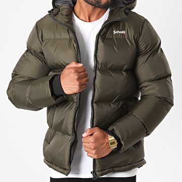 Schott NYC - Chaqueta con capucha Idaho Verde caqui