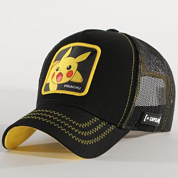 Capslab - Gorra Pikachu Trucker negro amarillo