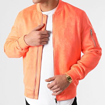 Frilivin - Chaqueta Bomber Antelina BB003 Naranja