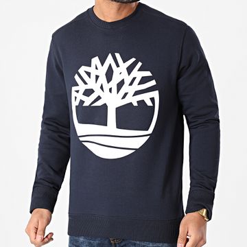 Timberland - Sudadera Cuello Redondo Logo Azul Marino