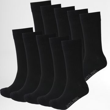 Jack And Jones - Lote de 10 Pares de Calcetines Essential Negro