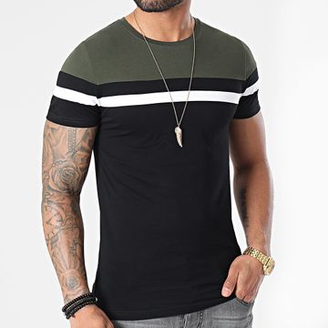 LBO - Camiseta Tricolor 1543 Caqui Blanco Negro