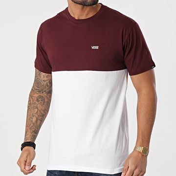 Vans - Camiseta Colorblock 0A3CZDKJ Borgoña Blanco