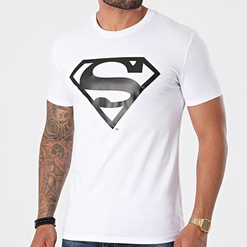 DC Comics - Camiseta Logo Blanco Negro