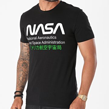 NASA - Admin 2 Camiseta Negro Verde Fluorescente