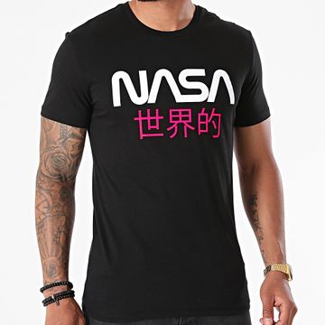 NASA - Camiseta Japón Negro Rosa Fluo