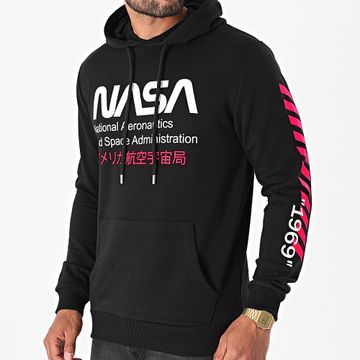 NASA - Admin 2 Sudadera Negro Rosa Fluo
