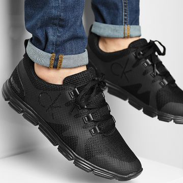 Calvin Klein - Zapatillas Runner Zapatillas Lace Up 0086 Negro Completo