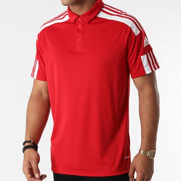 Adidas Performance - Polo de manga corta a rayas Squad 21 GP6429 Rojo
