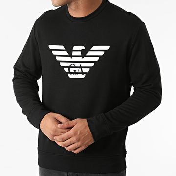 Emporio Armani - Sudadera de cuello redondo 8N1MR6-1JRIZ Negro
