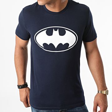 DC Comics - Camiseta Logo Azul Marino Blanco