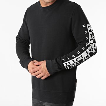 Napapijri - Sudadera Badas C Cuello Redondo A4FQN Negro