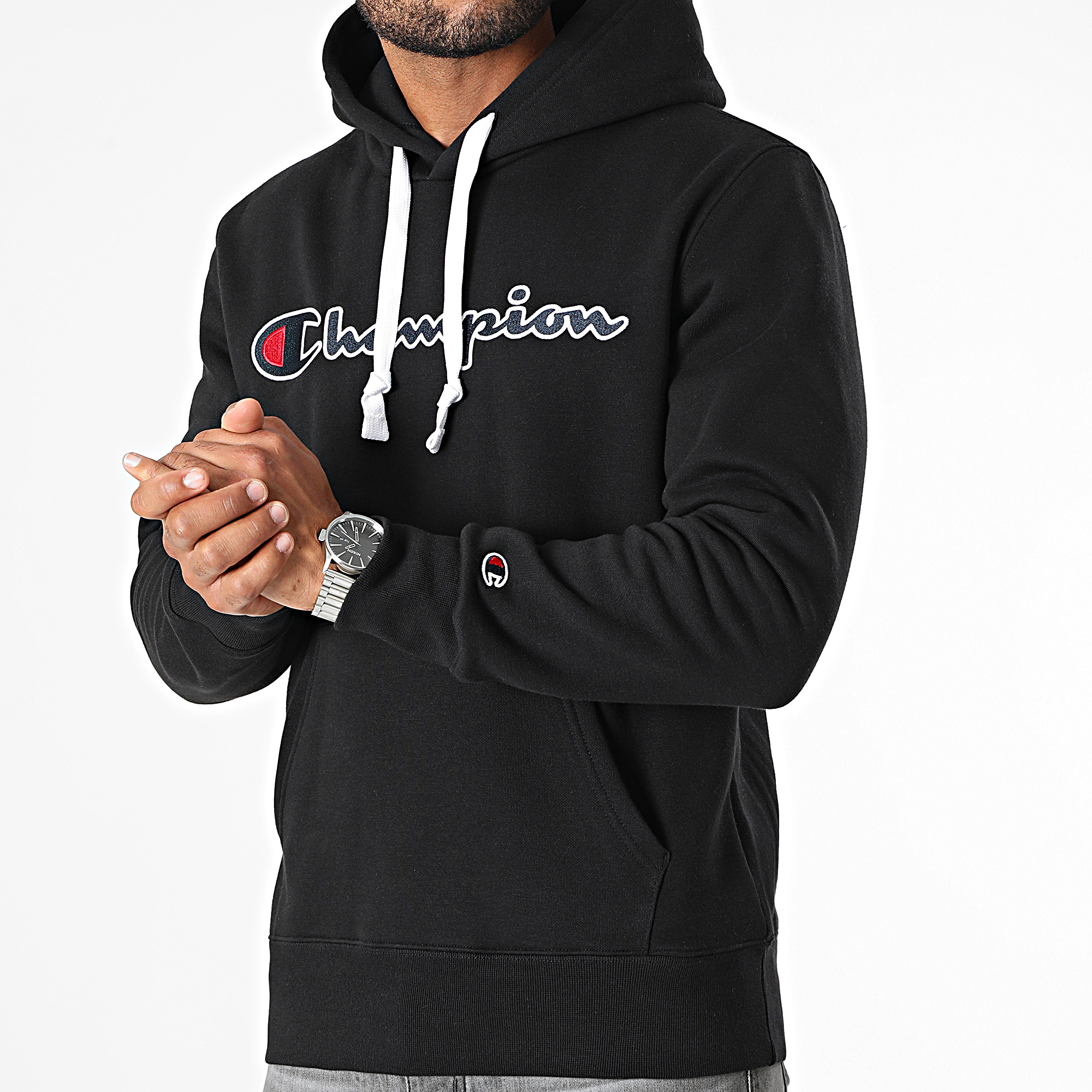 Champion - Sudadera con capucha 216470 Negro
