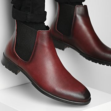 Classic Series - Botas Chelsea Burdeos