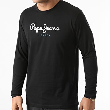 Pepe Jeans - Camiseta manga larga Eggo negra