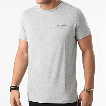 Pepe Jeans - Camiseta Básica Original Gris Jaspeado