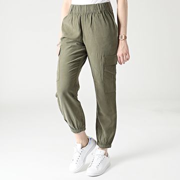 Only - Olli Pantalones Cargo Mujer Caqui Verde