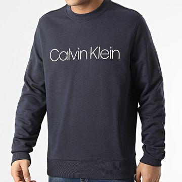 Calvin Klein - Sudadera Algodón Logo Cuello Redondo 4059 Azul Marino