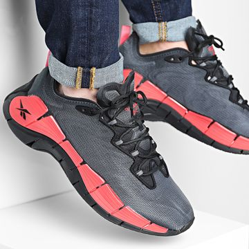 Reebok - Zapatilla Zig Kinetica II H00022 Core Black Pure Grey 6 Neo Chrome