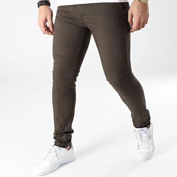 Tiffosi - Pantalón Chino Slim 10036813 Verde Caqui