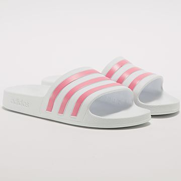 Adidas Originals - Chanclas Mujer Adilette Aqua GZ5237 Blanco Rosa