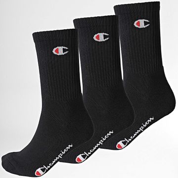 Champion - Pack De 3 Pares De Calcetines Calzini Negros