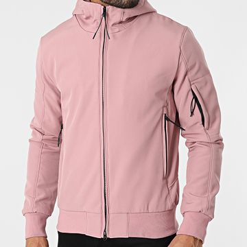 Frilivin - Chaqueta rosa con capucha y cremallera