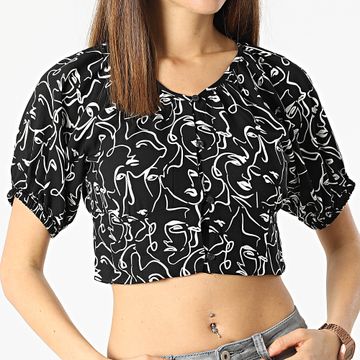Only - Crop Top de mujer Eline Negro